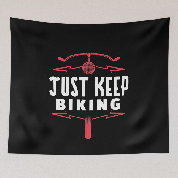 Item preview, Just Keep Biking Handlebars designed and sold by jacks-tees.