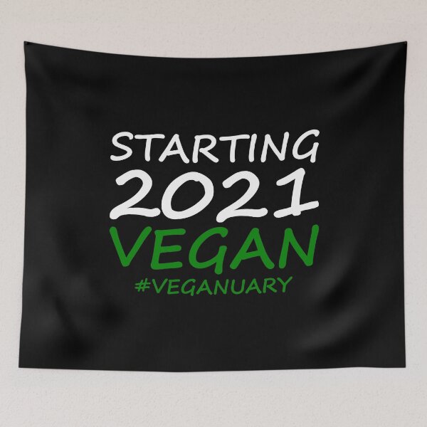 Item preview, Veganuary - Starting 2021 Vegan #Veganuary designed and sold by AJ-DesignCo.