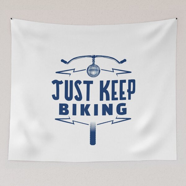 Item preview, Just Keep Biking Handlebars designed and sold by jacks-tees.