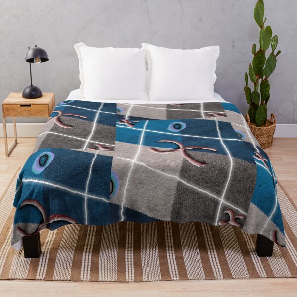 Item preview, Blue plaid print designed and sold by Goodvibesvan.