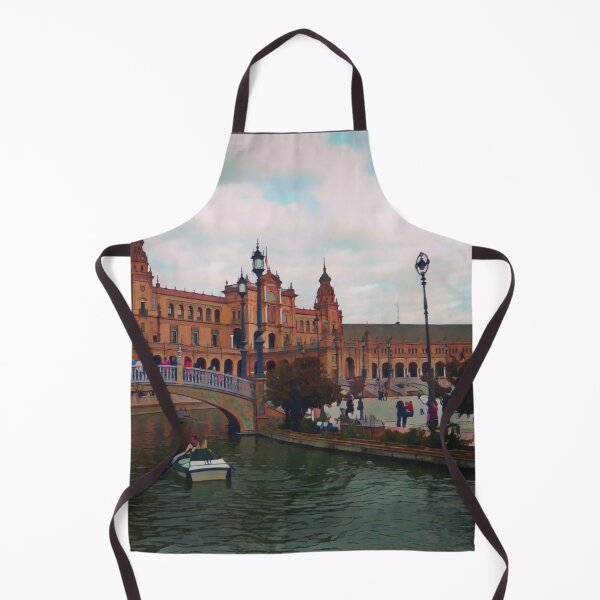 Item preview, Seville Plaza de España Illustration designed and sold by tremendoustees.