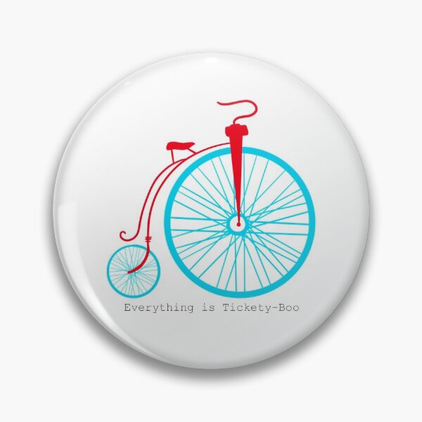 Item preview, "Everything is Tickety-Boo" Penny-farthing bike designed and sold by AlliMags.