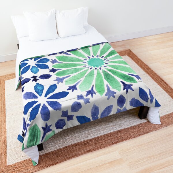 Colorful moroccan tiles Comforter