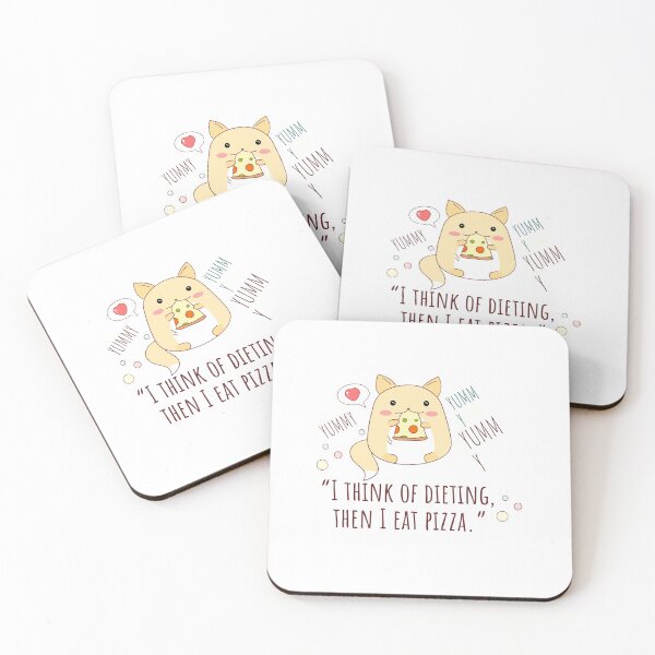 Item preview, I Think Of Dieting, Then I Eat PIZZA, Cute Hamster Eating A Slice Of Pizza designed and sold by Art Wear Nation.