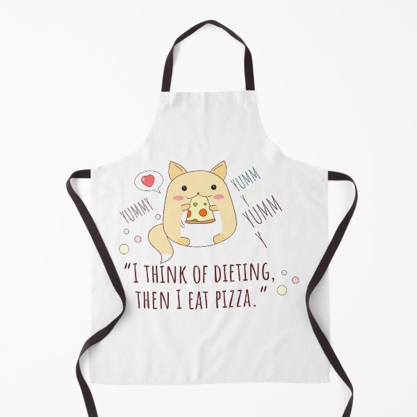 Item preview, I Think Of Dieting, Then I Eat PIZZA, Cute Hamster Eating A Slice Of Pizza designed and sold by Art Wear Nation.