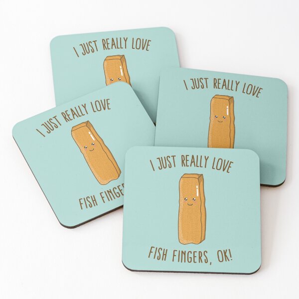 Item preview, I Just Really Love Fish Fingers, Ok! Cute Kawaii Fish Sticks designed and sold by Kawaiindoodle.