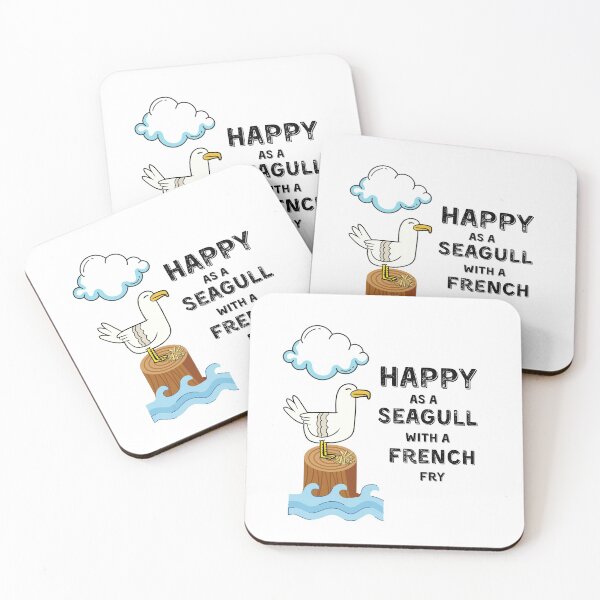 Item preview, Happy as a Seagull with a French Fry! designed and sold by ER-DESIGNS.