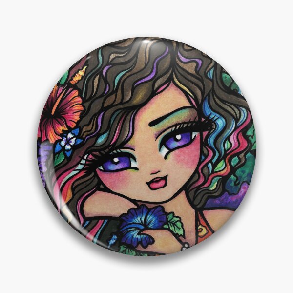 Item preview, Mermaid Tropical Island Colorful Fantasy Art designed and sold by hannahlynnart.