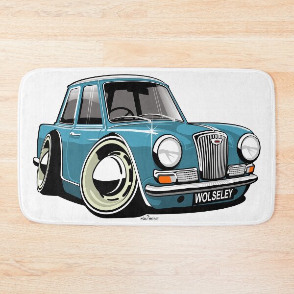 Item preview, Classic Wolseley Hornet caricature blue designed and sold by car2oonz.
