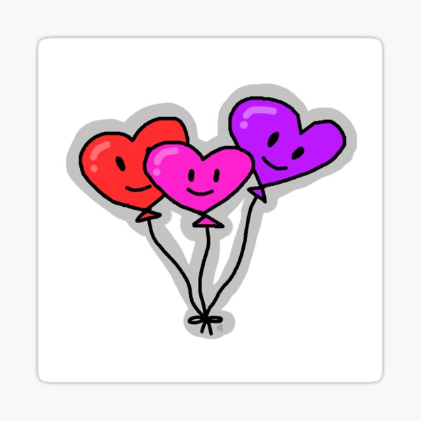 Item preview, Heart Balloons  designed and sold by Arianifalya.