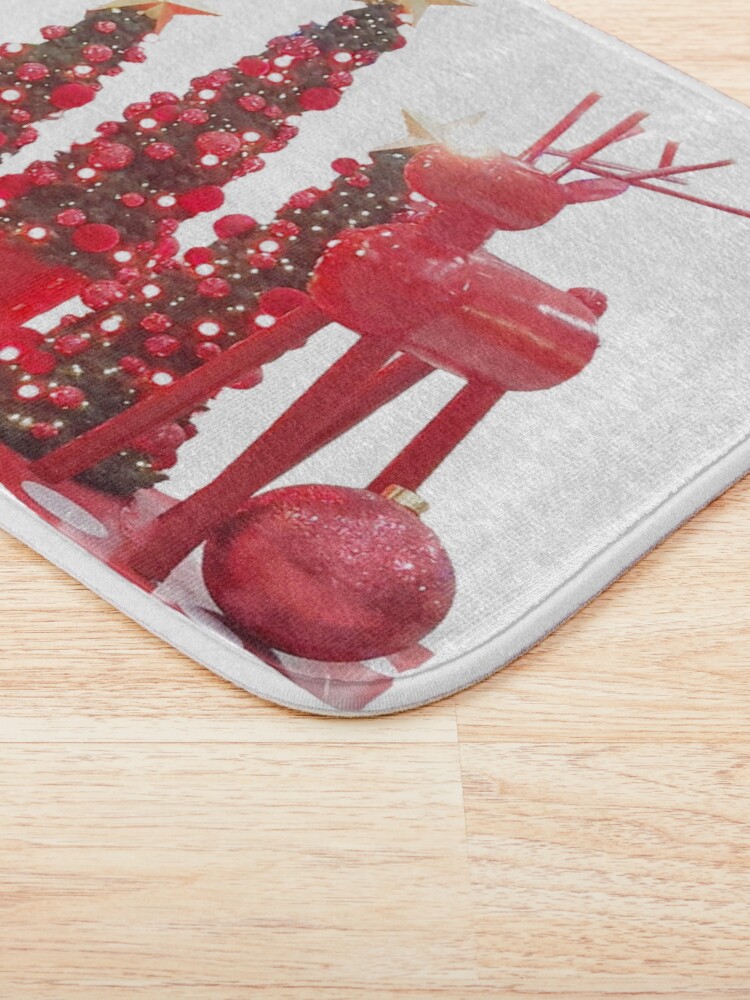 "Rudolph Red Christmas" Bath Mat for Sale by lotusbud Redbubble