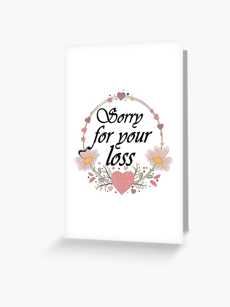 Avec carte de condoléances - Penser à vous - Carte de deuil - Désolé pour  votre perte