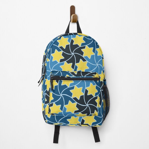 Item preview, Midnight Yellow Blue Shooting Star Tile Mosaic Pattern designed and sold by tremendoustees.