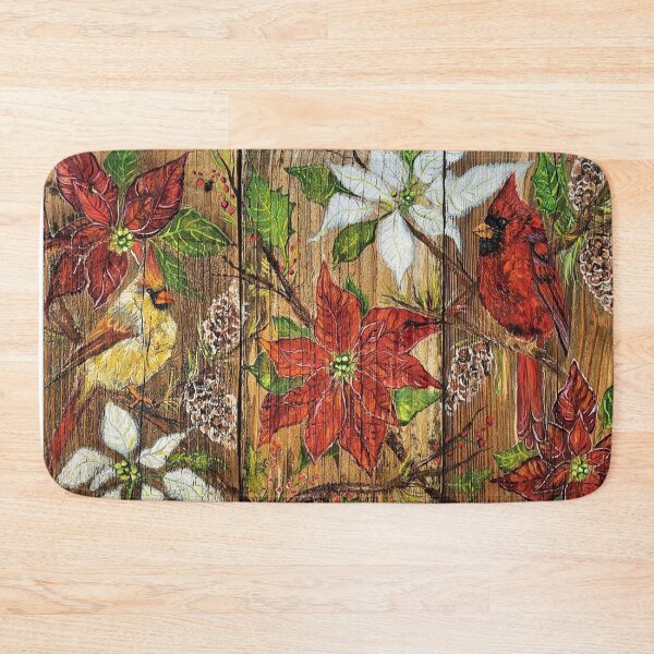 Item preview, Cardinals in Poinsettias designed and sold by pikolasart.