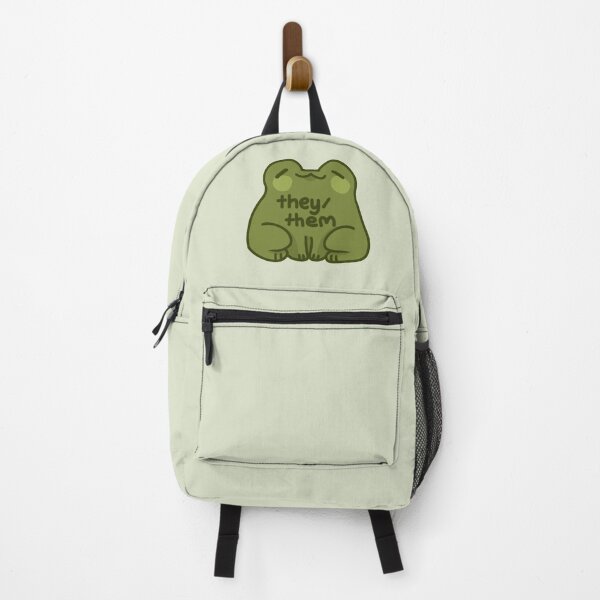 Item preview, They/Them Frog Pronouns designed and sold by humblemushroom.