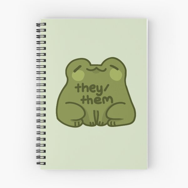 Item preview, They/Them Frog Pronouns designed and sold by humblemushroom.