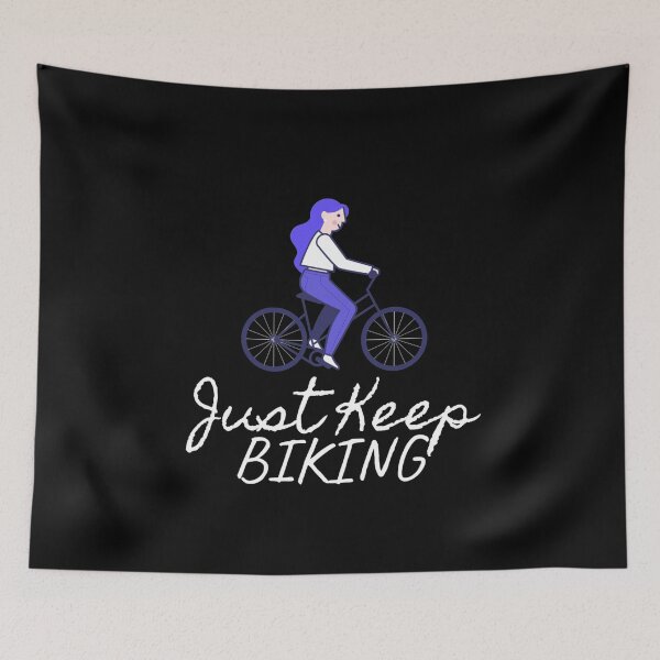 Item preview, Just Keep Biking designed and sold by jacks-tees.