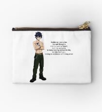Gray Fairy Tail Quote Studio Pouch