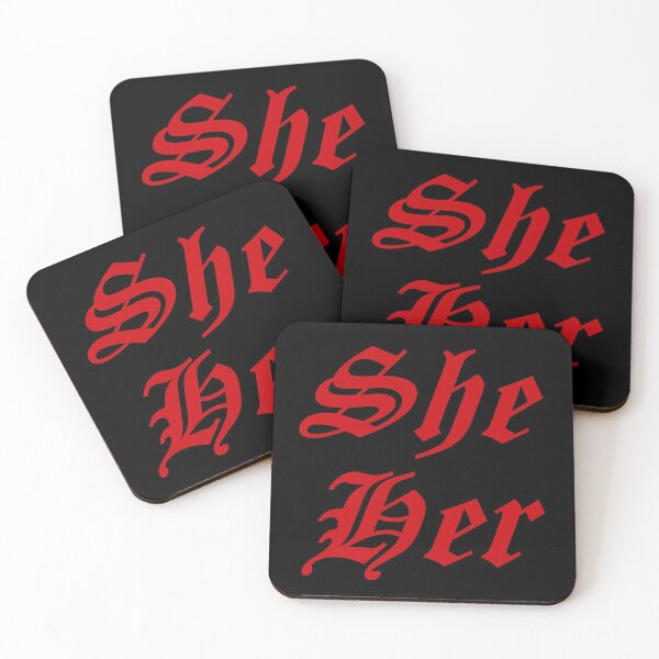 Item preview, She/Her pronouns designed and sold by punkauracrystal.