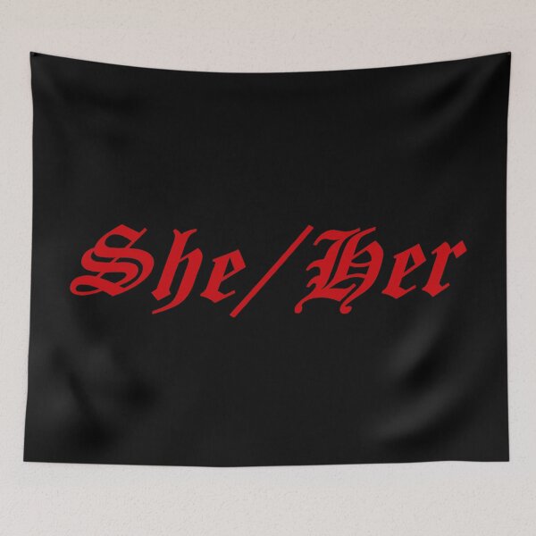 Item preview, She/Her pronouns designed and sold by punkauracrystal.