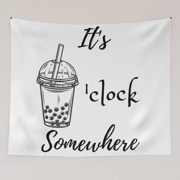 Item preview, It's Boba 'clock Somewhere designed and sold by Virtual-POD.