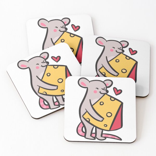 Item preview, cute mouse loves cheese designed and sold by Krishangdavda.