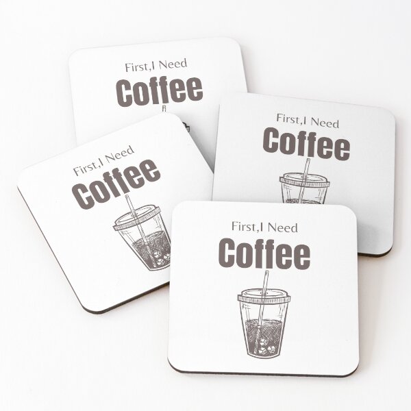 Item preview, FIRST I NEED COFFEE designed and sold by Ashalcheema.