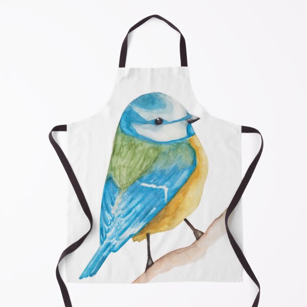 Item preview, Watercolor - Cute blue pimpelmees designed and sold by Karolien Kenis.