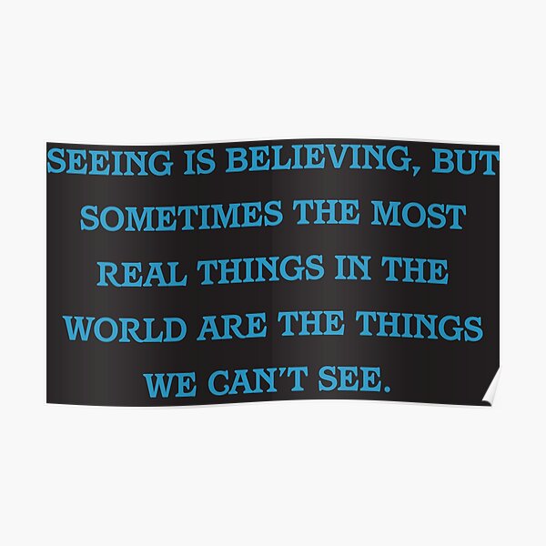 "Polar Express Seeing is Believing " Poster for Sale by RnkSheikh