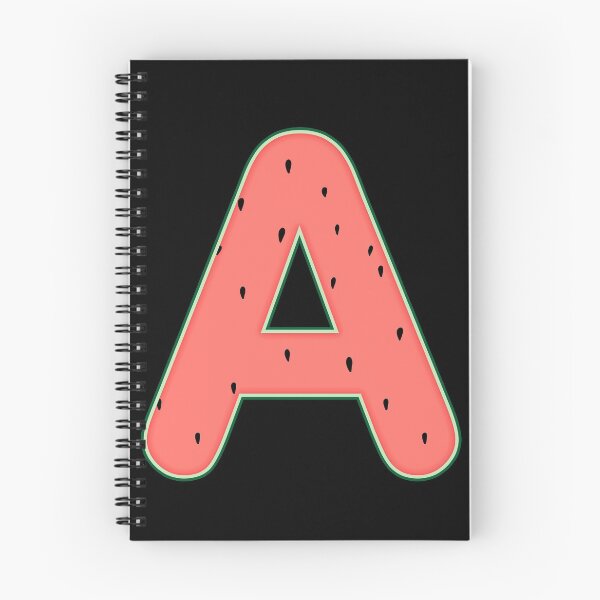 Item preview, A - initial watermelon letter designed and sold by felinefeelings.