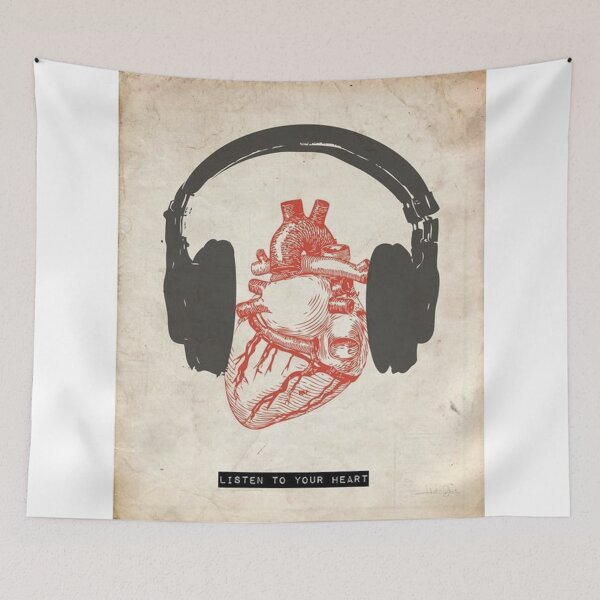 Item preview, LISTEN TO YOUR HEART - MUSIC designed and sold by n82camisetas.