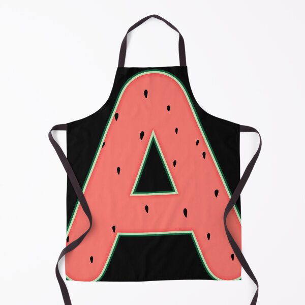 Item preview, A - initial watermelon letter designed and sold by felinefeelings.