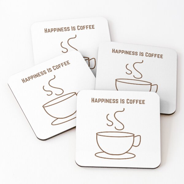 Item preview, HAPPINESS IS COFFEE designed and sold by Ashalcheema.