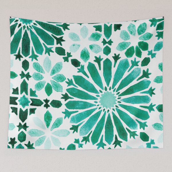 Artikelvorschau, Green moroccan Tiles entworfen und verkauft von Carolin Bentbib.