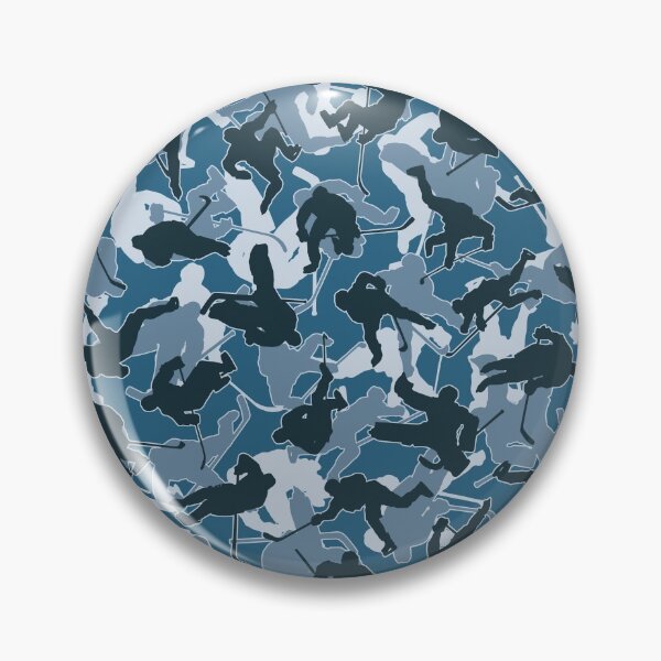 Artikelvorschau, Eishockeyspieler Camo URBAN BLUE entworfen und verkauft von GrandeDuc.