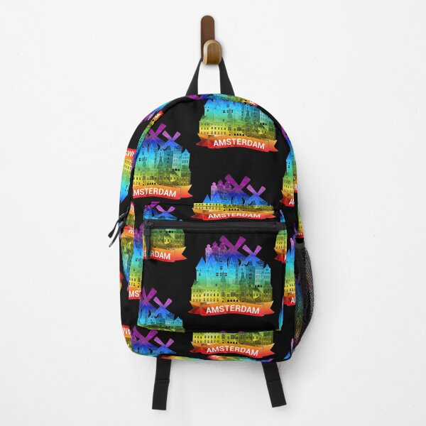 Item preview, Amsterdam Skyline Rainbow designed and sold by Mandala108.