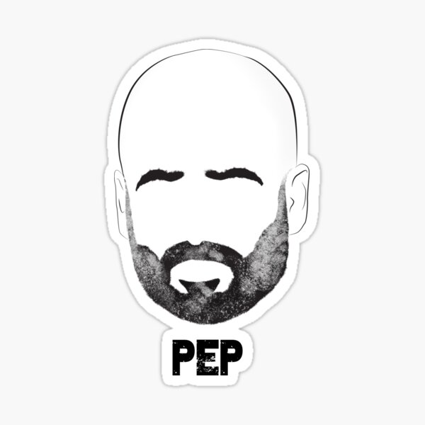 Pep Guardiola manager extraordinaire of Manchester City Sticker