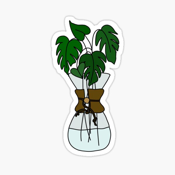 Plants and coffee Sticker