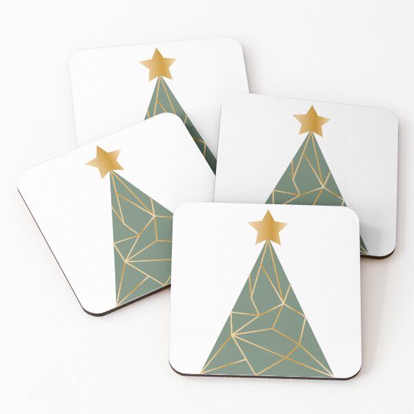 Item preview, Low poly golden Xmas tree designed and sold by Iryna Pakhomova.