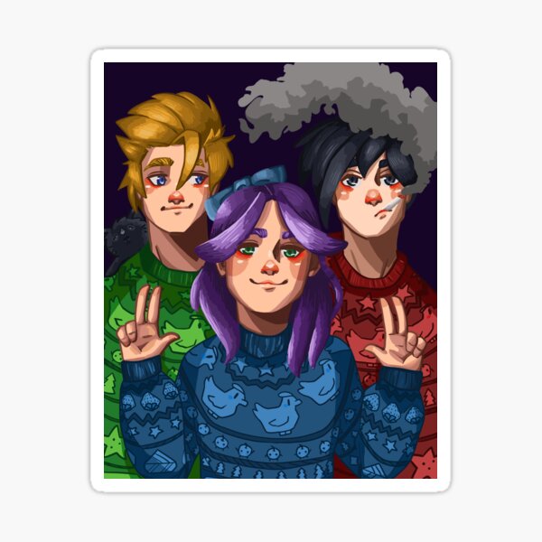 Aperçu de l'œuvre Noël de Stardew Valley créée et vendue par OrangishJam.