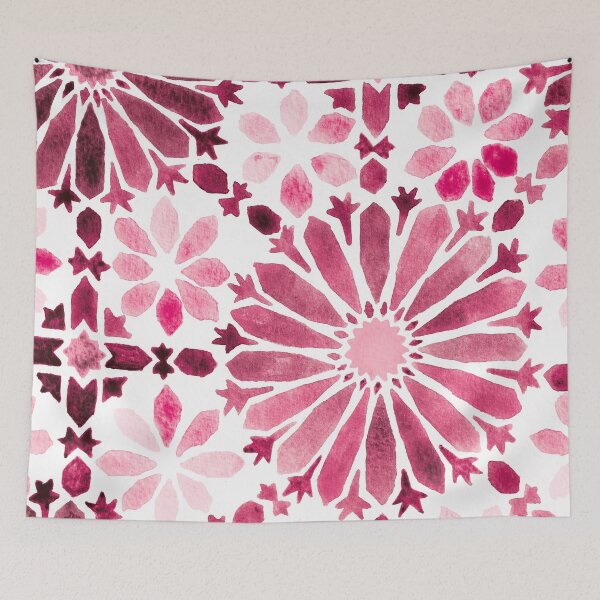 Artikelvorschau, Pink moroccan Tiles entworfen und verkauft von Carolin Bentbib.