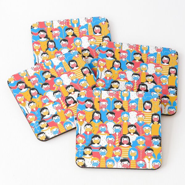 Item preview, Wear a mask pattern designed and sold by RoyalPeople.