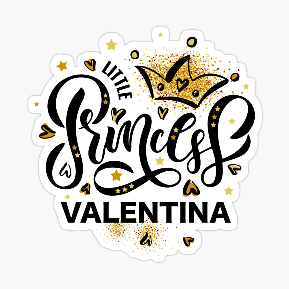 Little Princess Valentina. Cute Gift for Baby Girl | Poster