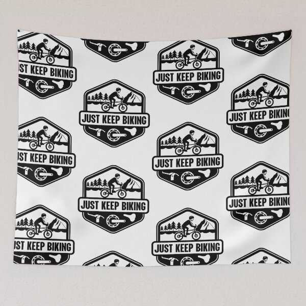 Item preview, Just Keep Biking designed and sold by GravitiTees.