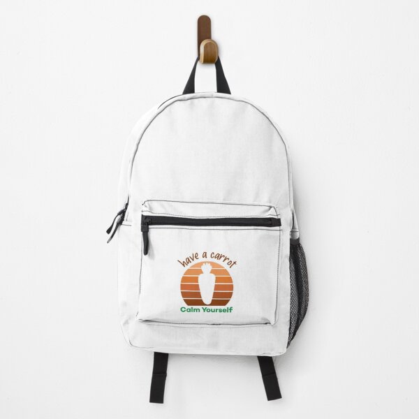 Item preview, Have A Carrot Calm Yourself Vintage Retro Sunset Funny Vegan Sayings designed and sold by Scratches Tees.