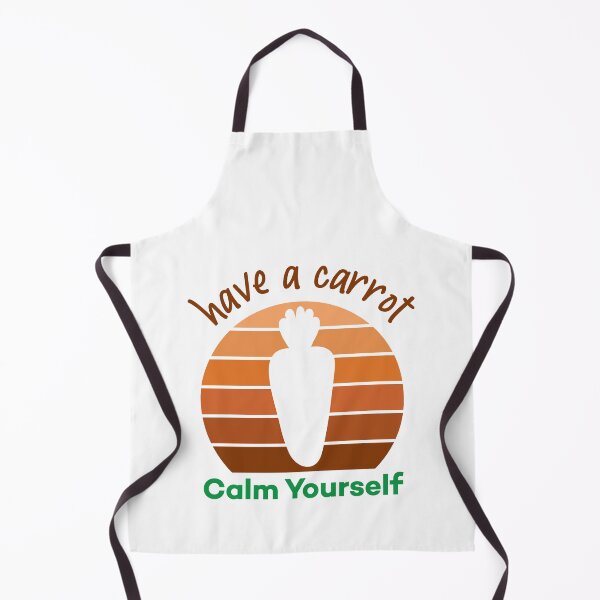 Item preview, Have A Carrot Calm Yourself  Vintage Retro Sunset Funny Vegan Sayings designed and sold by Scratches Tees.