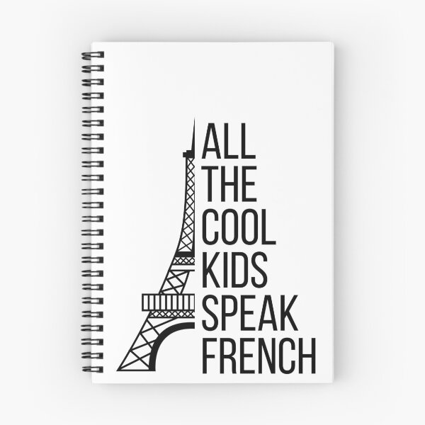 Item preview, ALL THE COOL KIDS SPEAK FRENCH French Eiffel Tower Language Quote  designed and sold by a-little-ink.