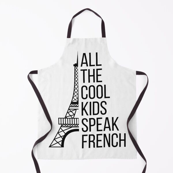Item preview, ALL THE COOL KIDS SPEAK FRENCH French Eiffel Tower Language Quote designed and sold by a-little-ink.