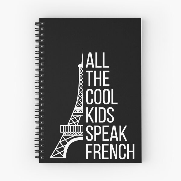 Item preview, ALL THE COOL KIDS SPEAK FRENCH French Eiffel Tower Language Quote  designed and sold by a-little-ink.