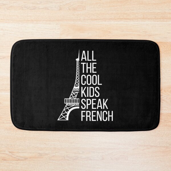 Item preview, ALL THE COOL KIDS SPEAK FRENCH French Eiffel Tower Language Quote  designed and sold by a-little-ink.